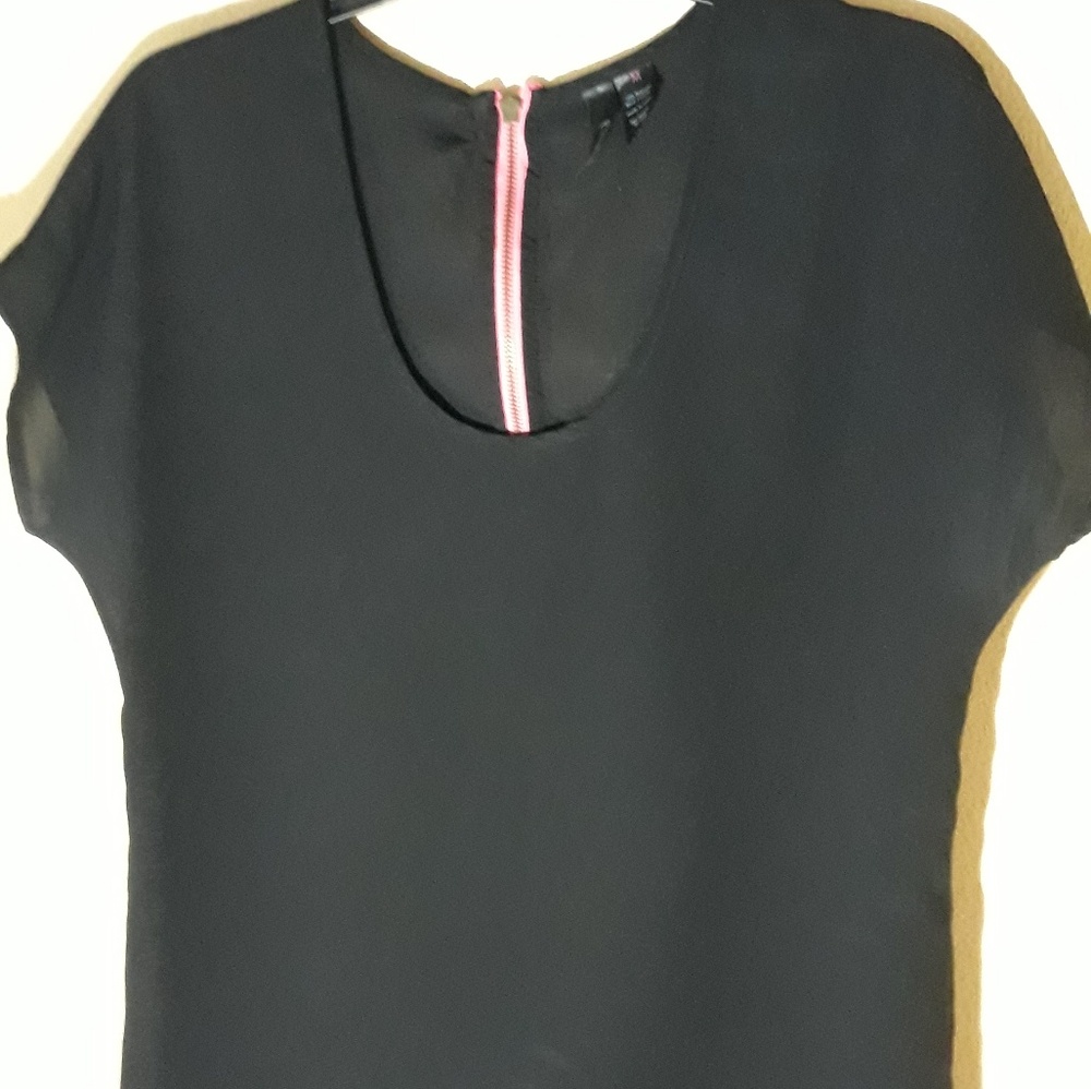 Sheer black top